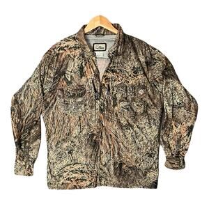 Ol' Tom Turkey Hunting Drake Waterfowl Camo Shirt Mens Medium *Spine Pad Mesh